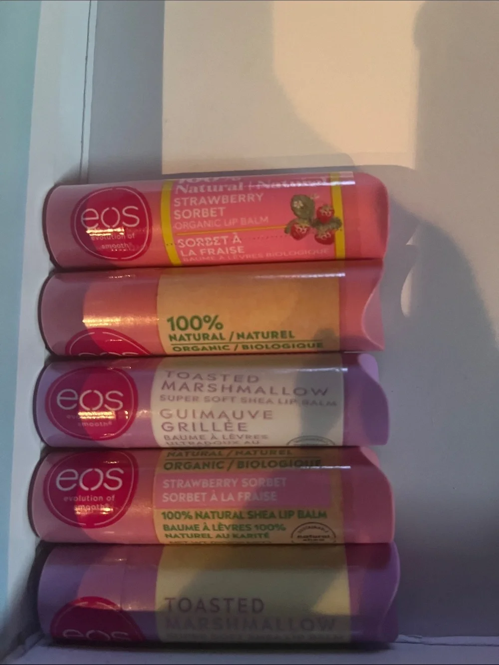 eos Pink Lip Balm Stick Pack - Hydrating Daily Lip Care limited edition